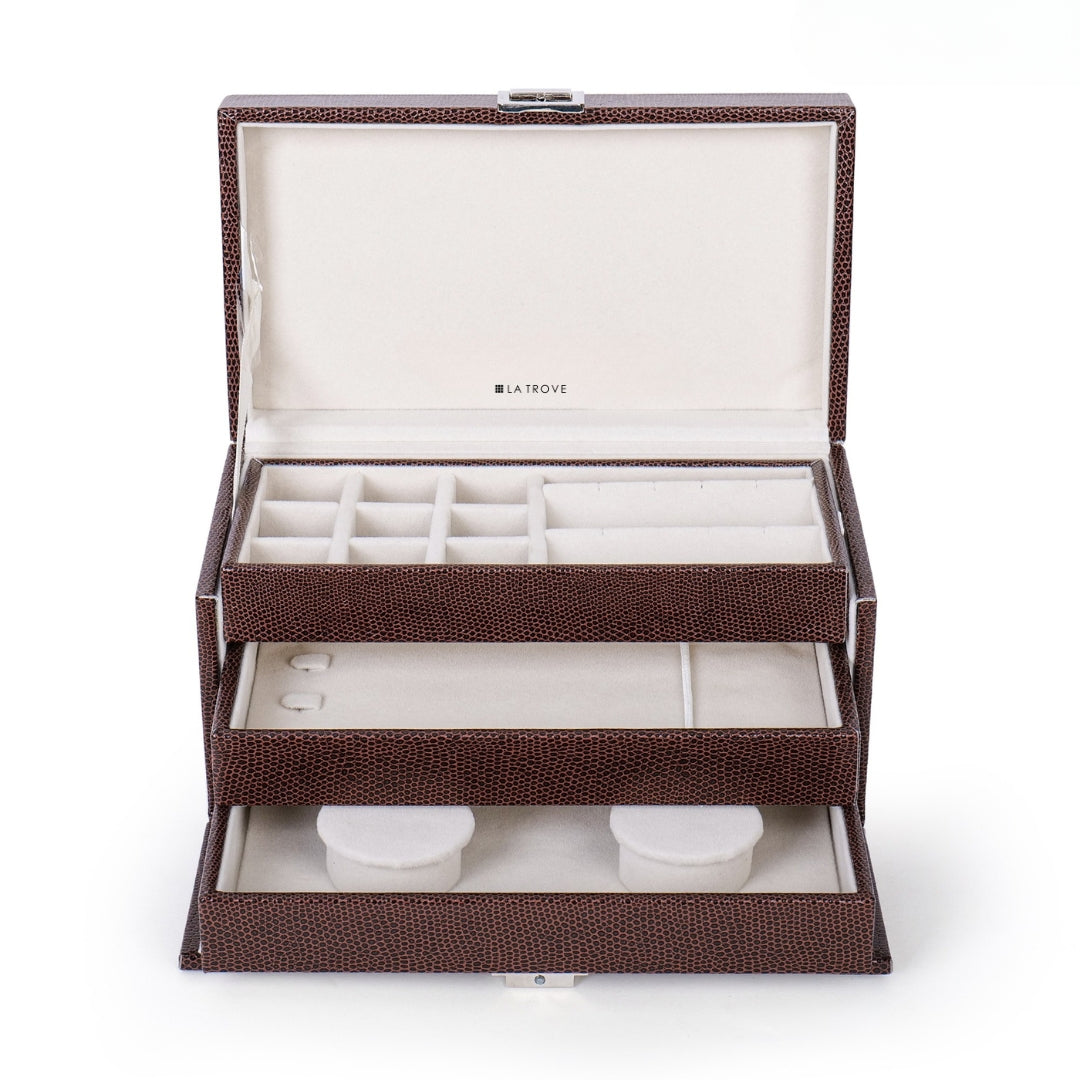 Premium Jewellery Box with 3 Trays