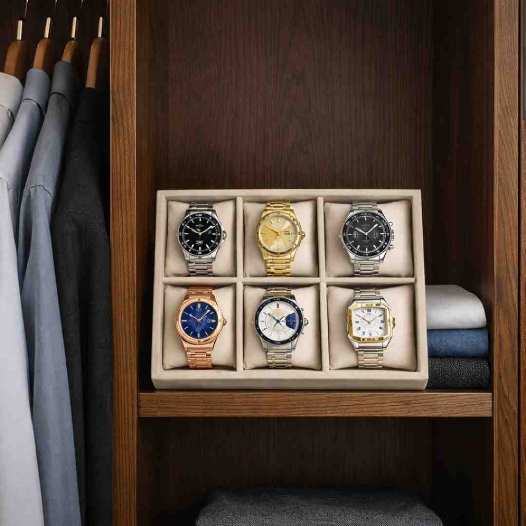 TBT 6 Slot Watch Tray – Refined Watch Storage for Modern Wardrobes