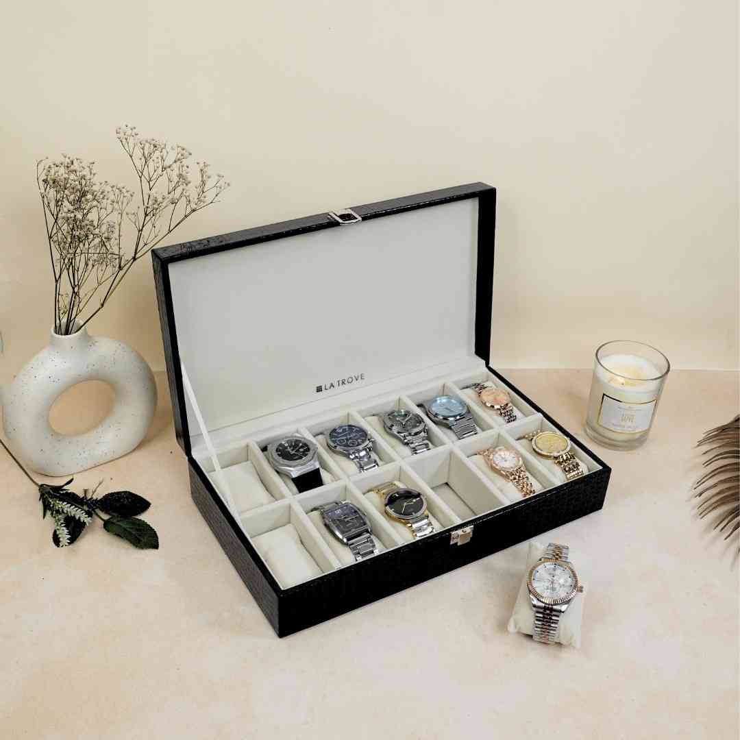 12 Slot Watch Box