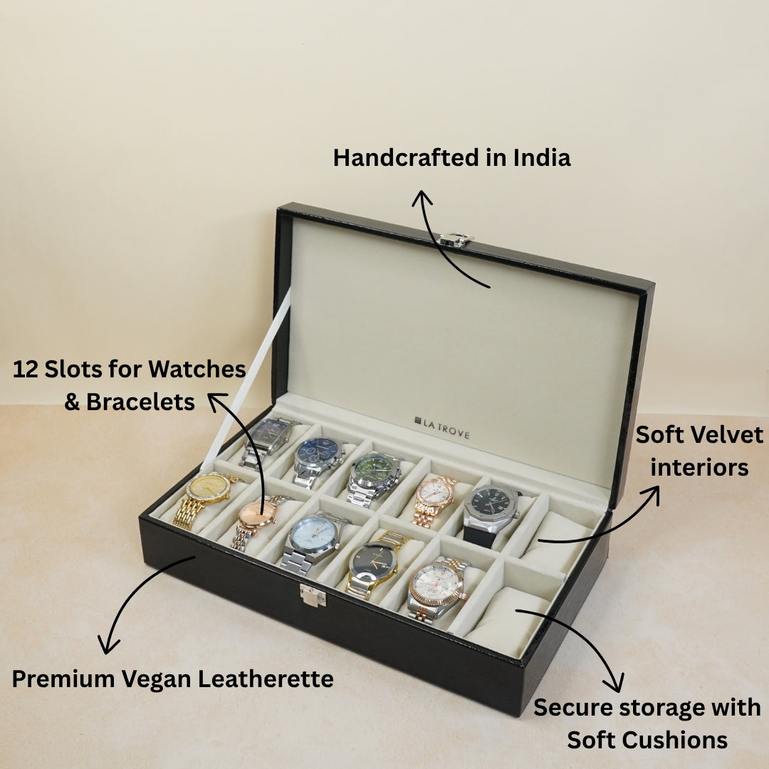 12 Slot Watch Box