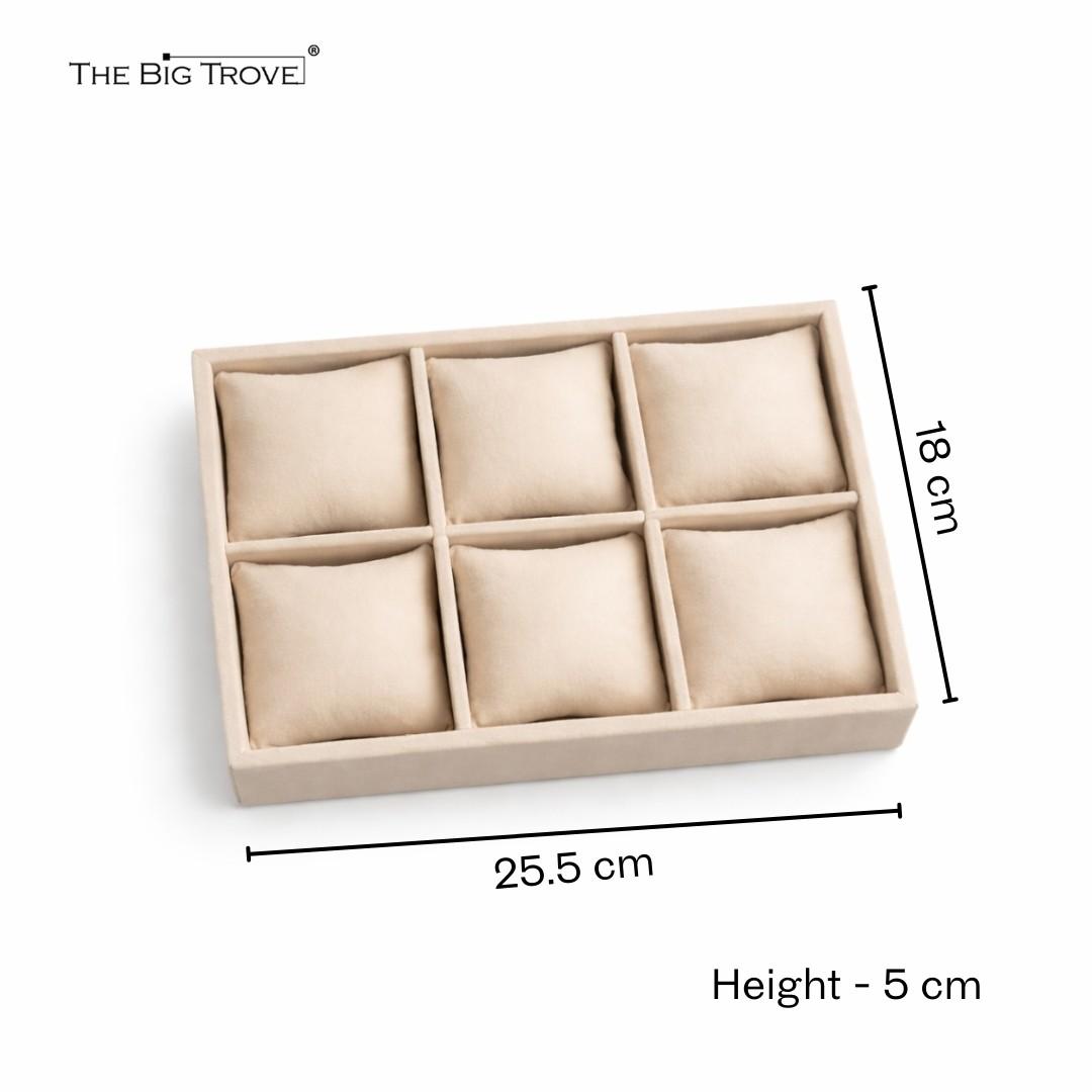 TBT 6 Slot Watch Tray – Refined Watch Storage for Modern Wardrobes
