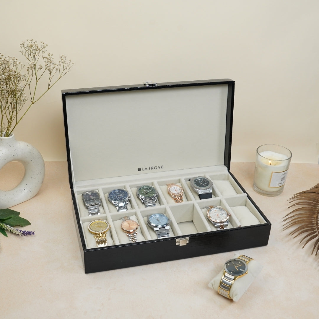 12 Slot Watch Box
