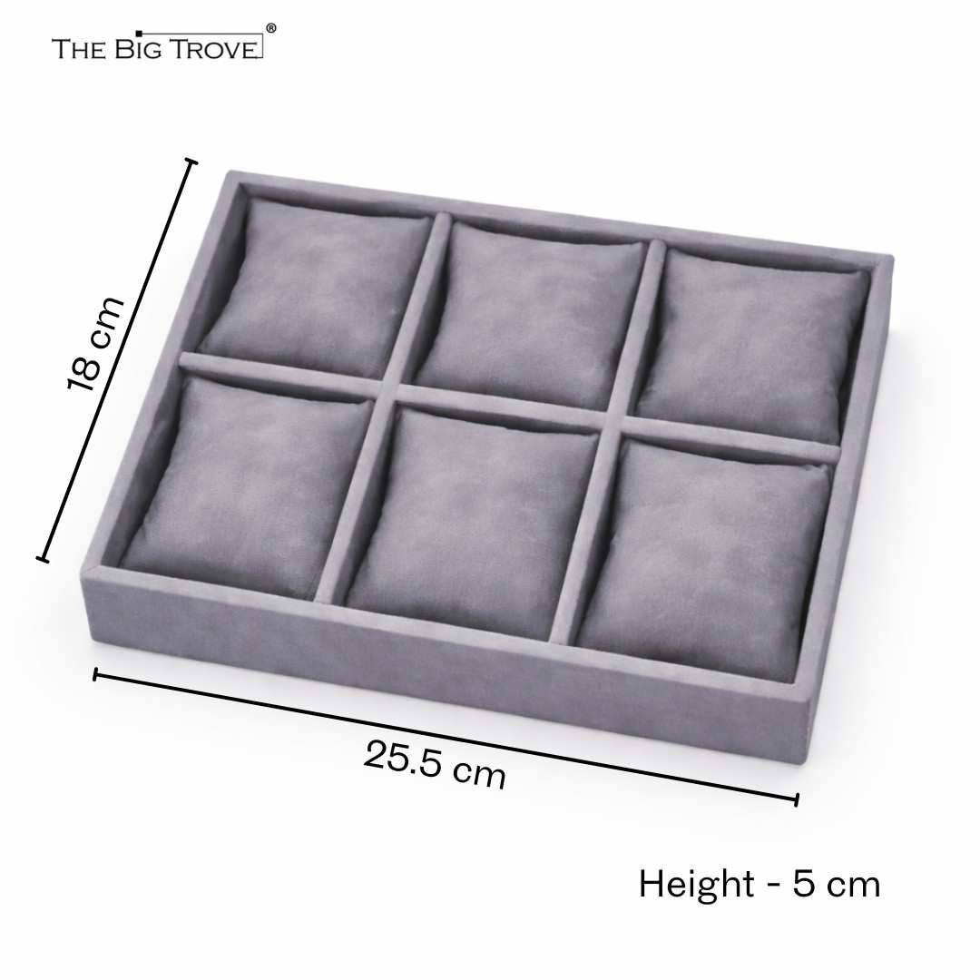 TBT 6 Slot Bracelet Tray Refined Jewellery Organisation for Modern Wardrobes