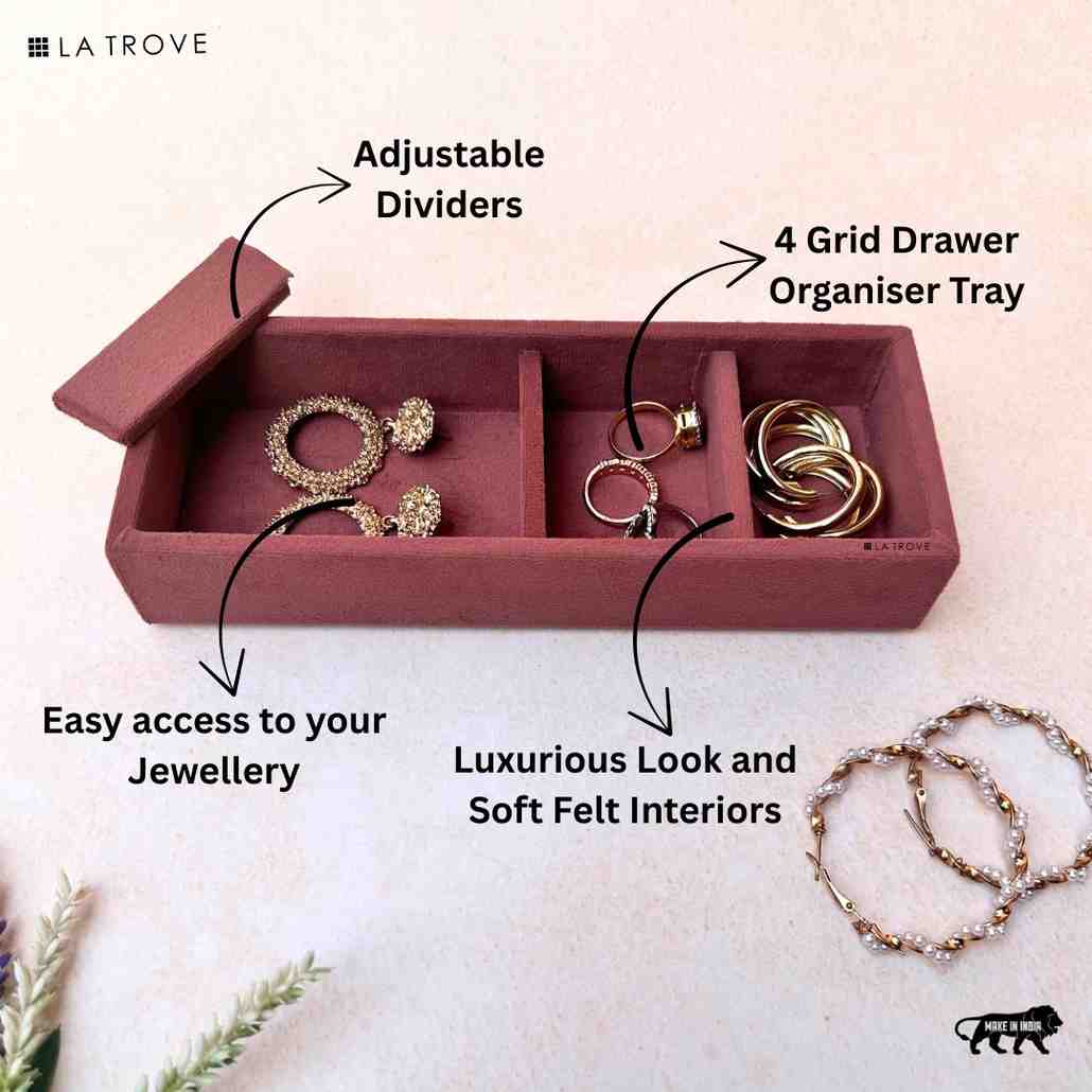 4 Grid Jewellery Tray (Micro)