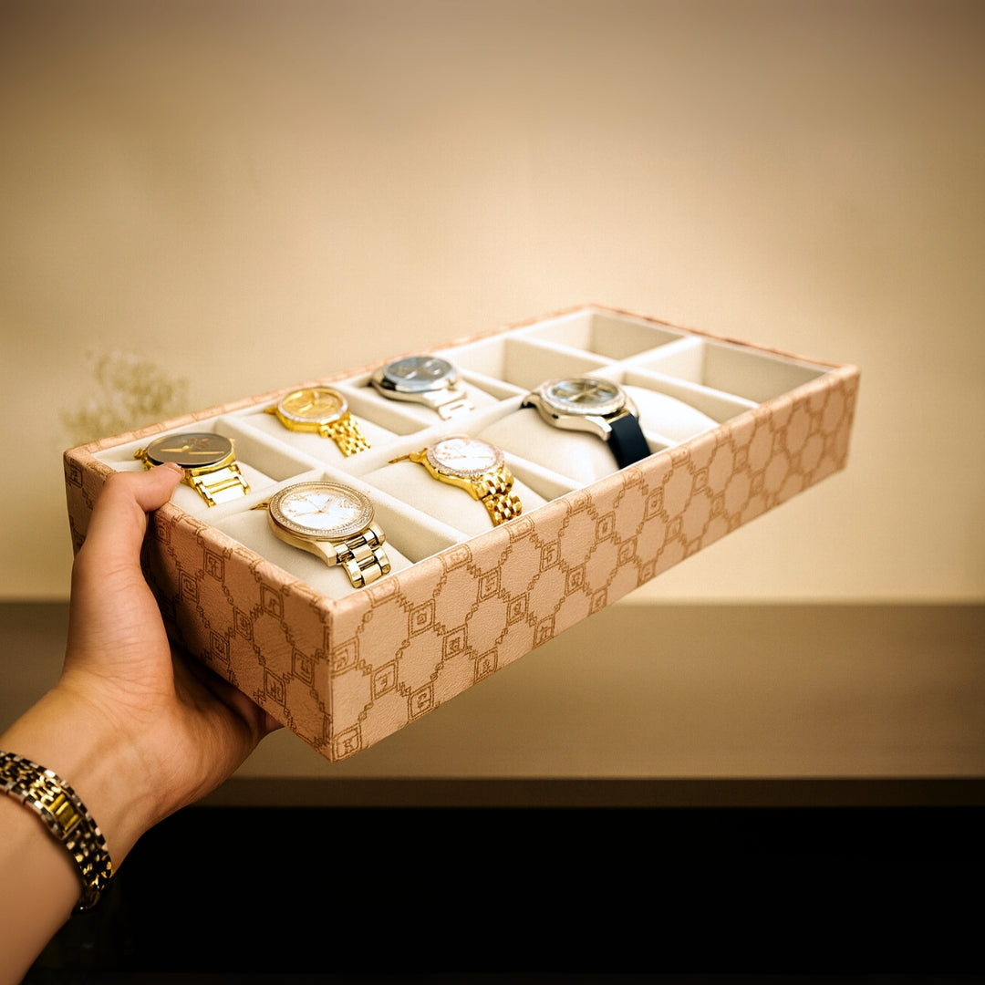 Designer 10-Slot Watch Tray