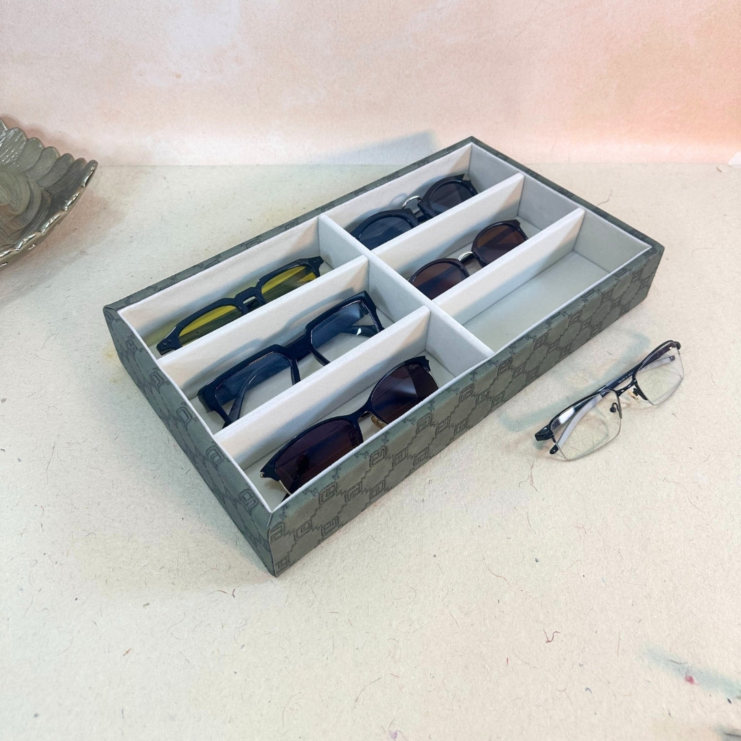 Designer 6 Slot Sunglass Organiser Tray