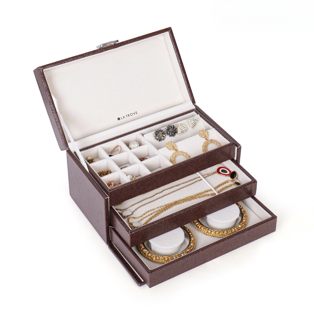 Premium Jewellery Box with 3 Trays