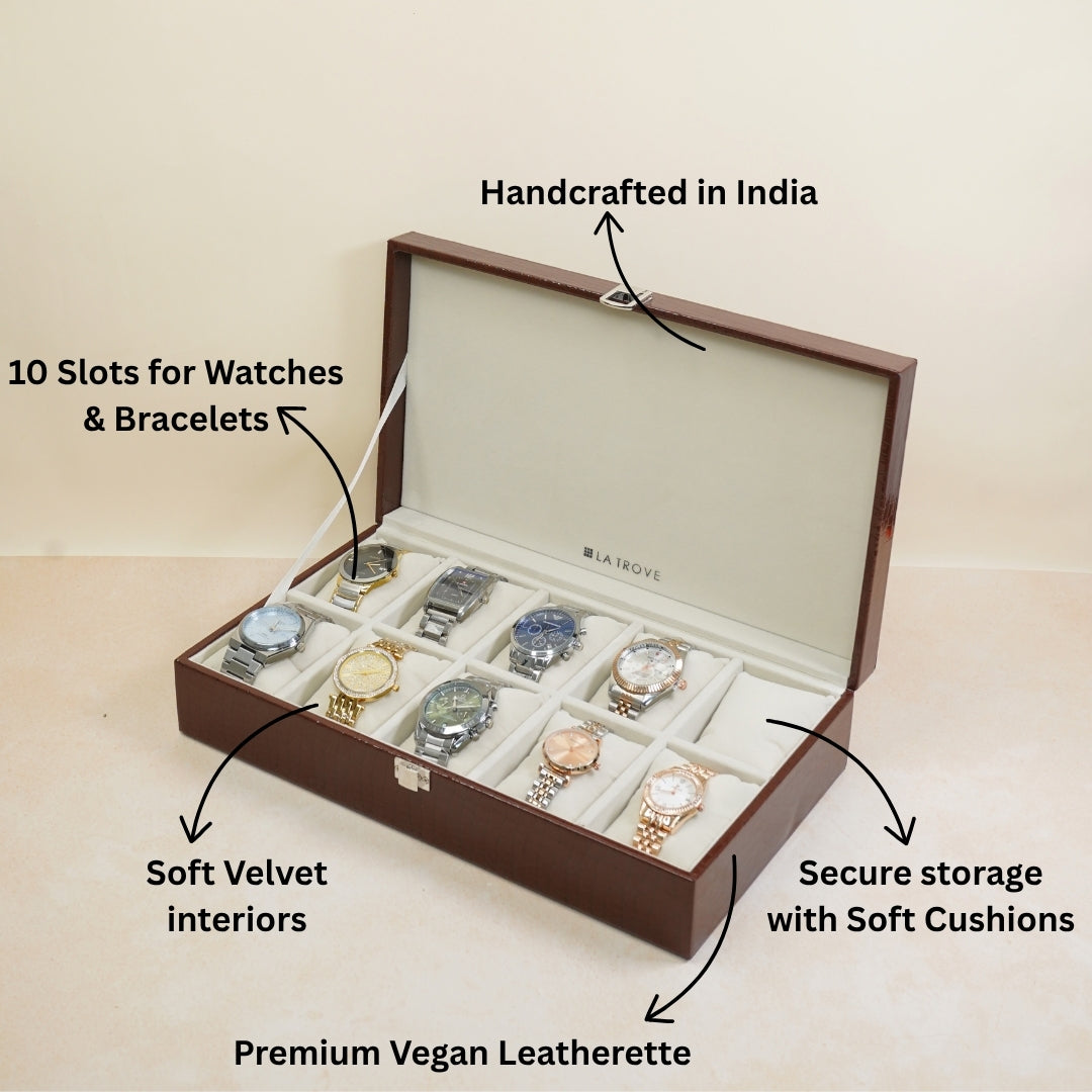 10 Slot Watch Box