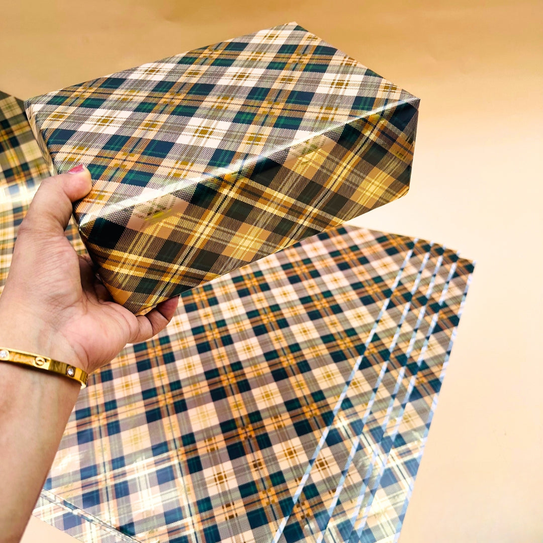 Checks Elegant Design Packing Paper