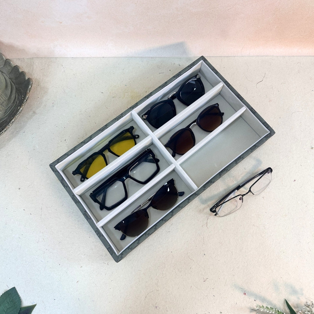 Designer 6 Slot Sunglass Organiser Tray