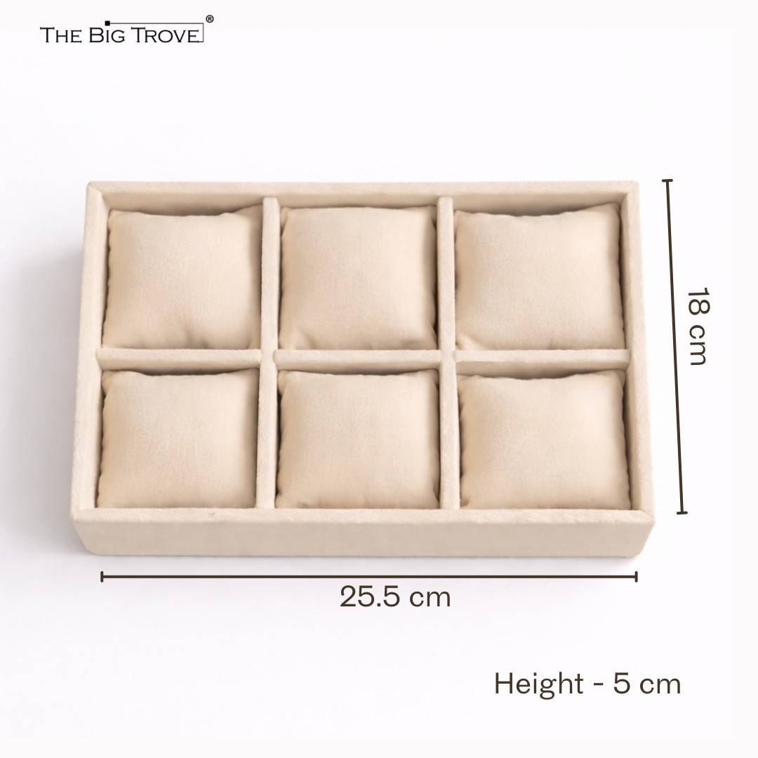 TBT 6 Slot Bracelet Tray Refined Jewellery Organisation for Modern Wardrobes