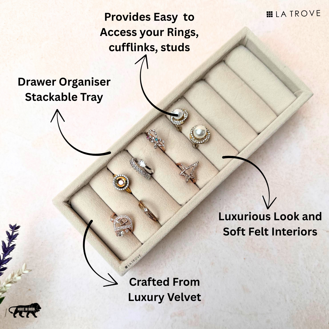 Ring & Cufflink Organiser Tray