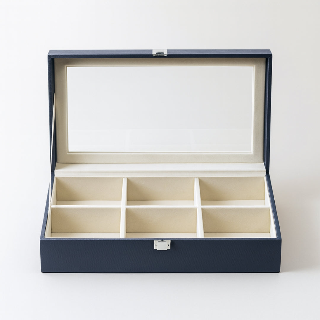 TBT Belt Organiser Box With Glass Top