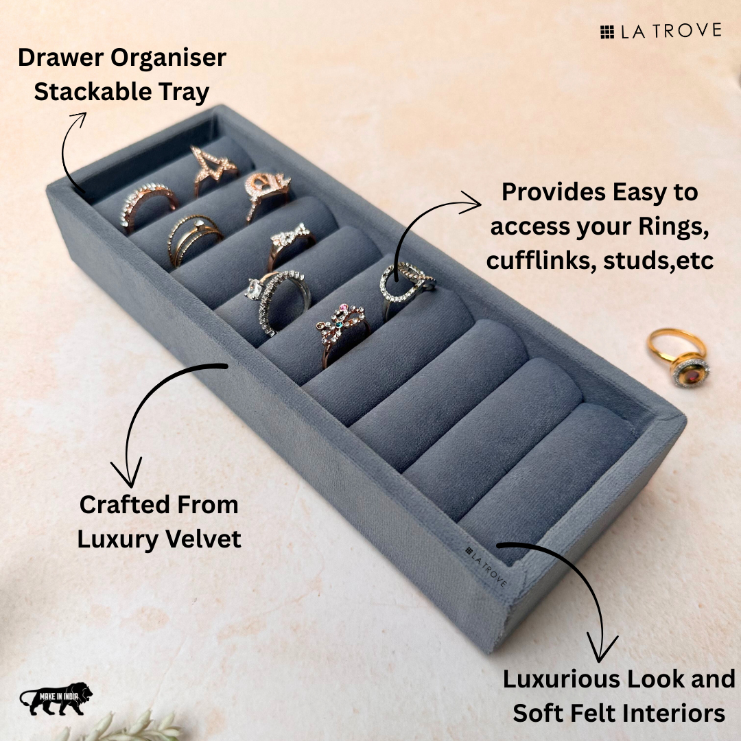 Ring & Cufflink Organiser Tray