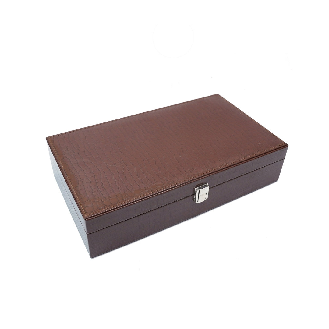 10 Slot Tie & Pocket Square Box