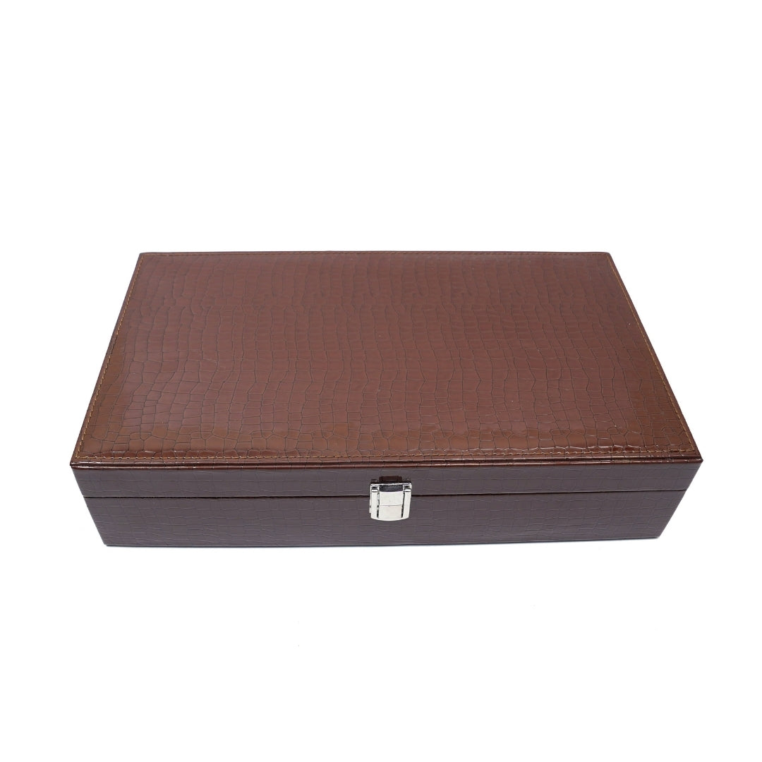 10 Slot Tie & Pocket Square Box