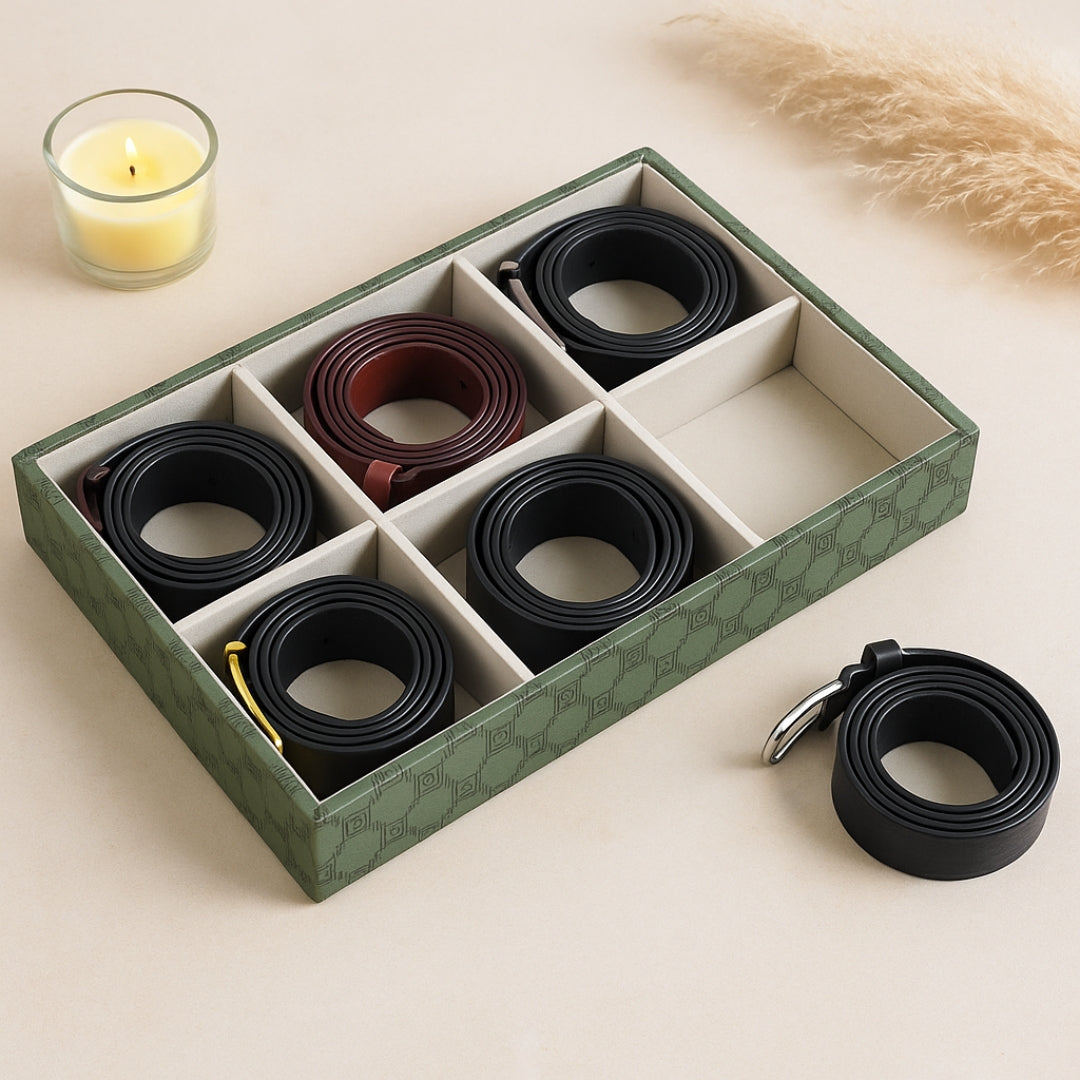 Designer 6-Slot Belt Tray
