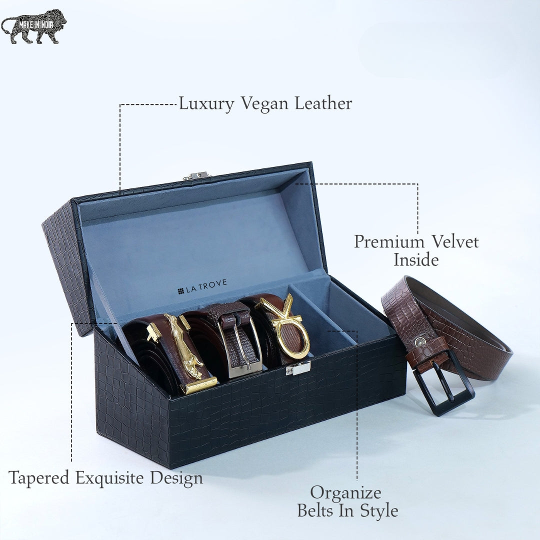 5 Slot Belt Box (Black)
