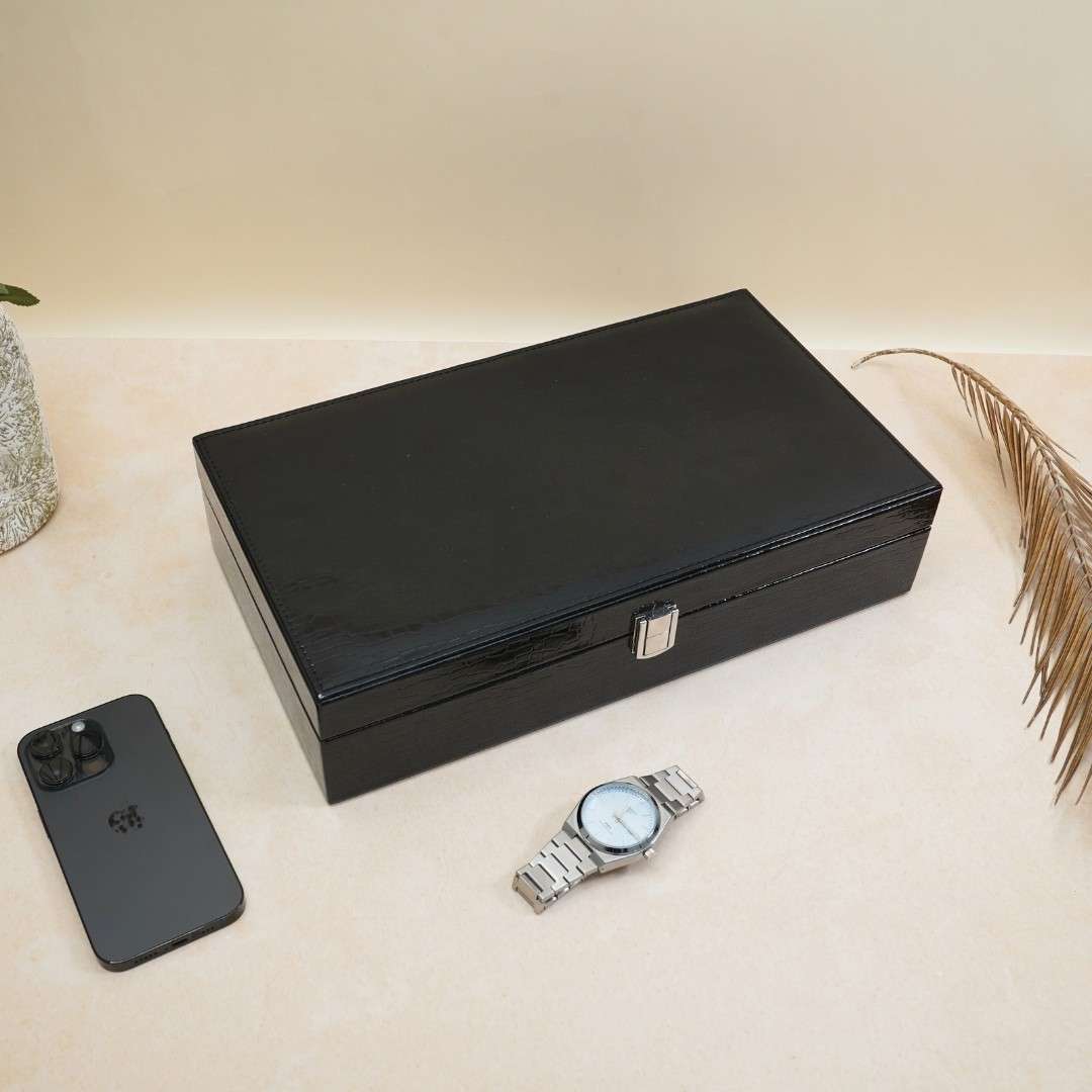 10 Slot Tie & Pocket Square Box