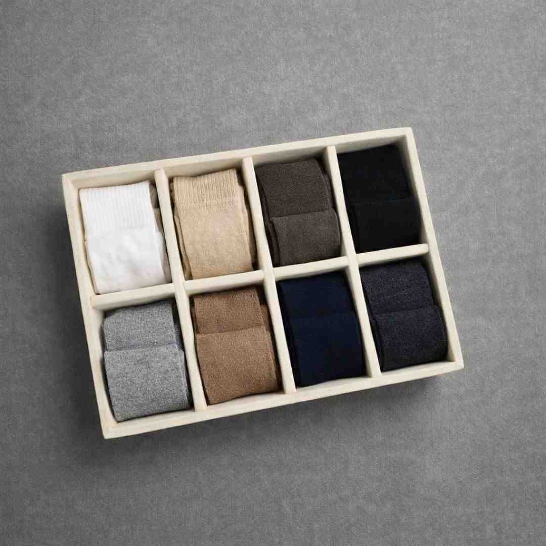 TBT 8 Slot Socks Tray for Everyday Wardrobe Organisation