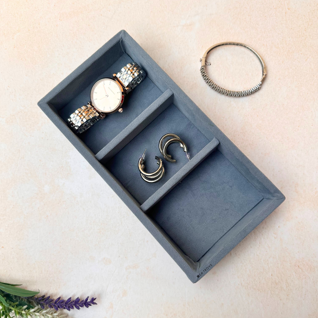 3 Grid Mini Jewellery Tray Organiser