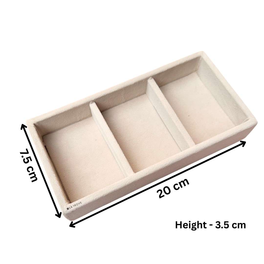 3 Grid Mini Jewellery Tray Organiser (Mini)