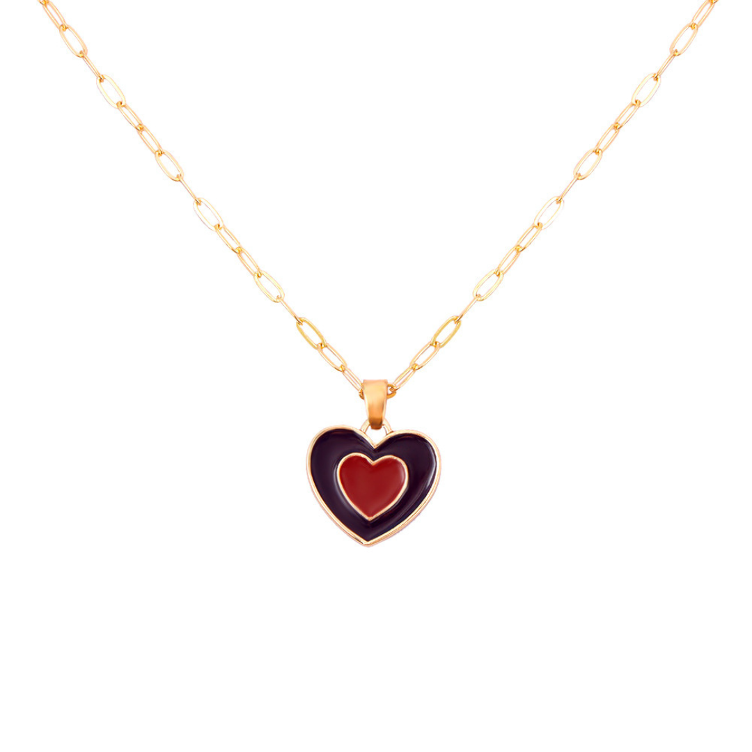 Coloured Heart Necklace