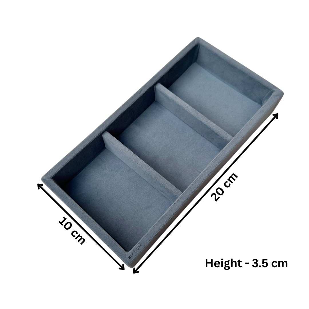 3 Grid Mini Jewellery Tray Organiser (Mini)