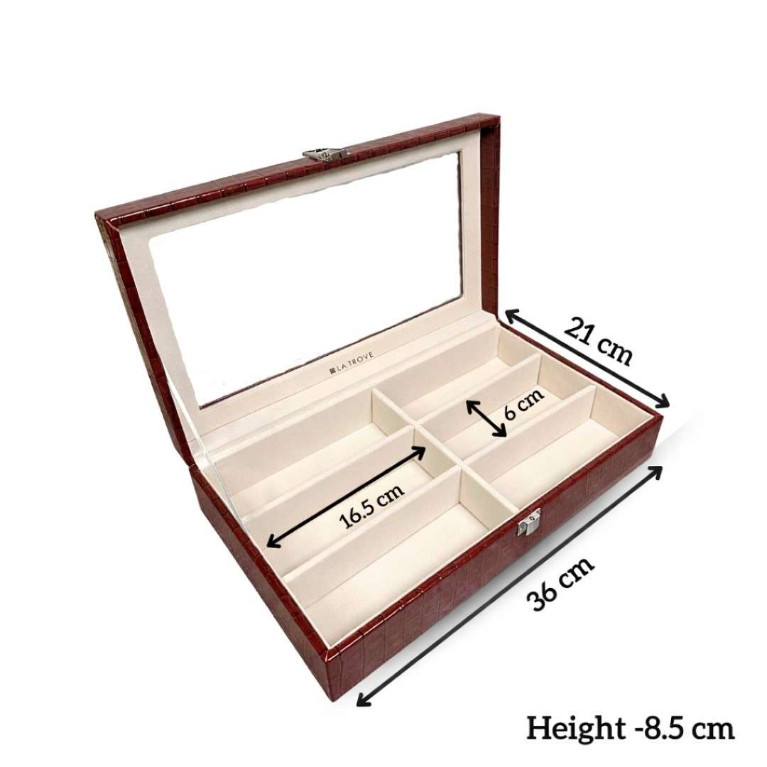 6 Slot Sunglass Glass Top
