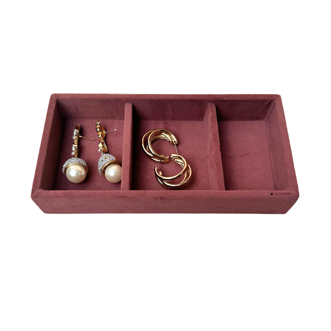 3 Grid Mini Jewellery Tray Organiser