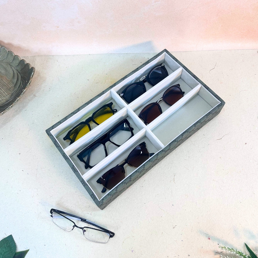 Designer 6 Slot Sunglass Organiser Tray