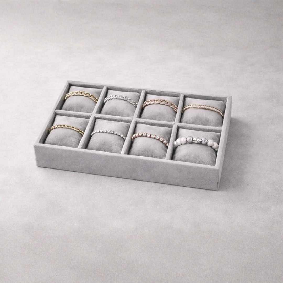 TBT 8 Slot Bracelet Tray Elegant Jewellery Organisation for Modern Wardrobes