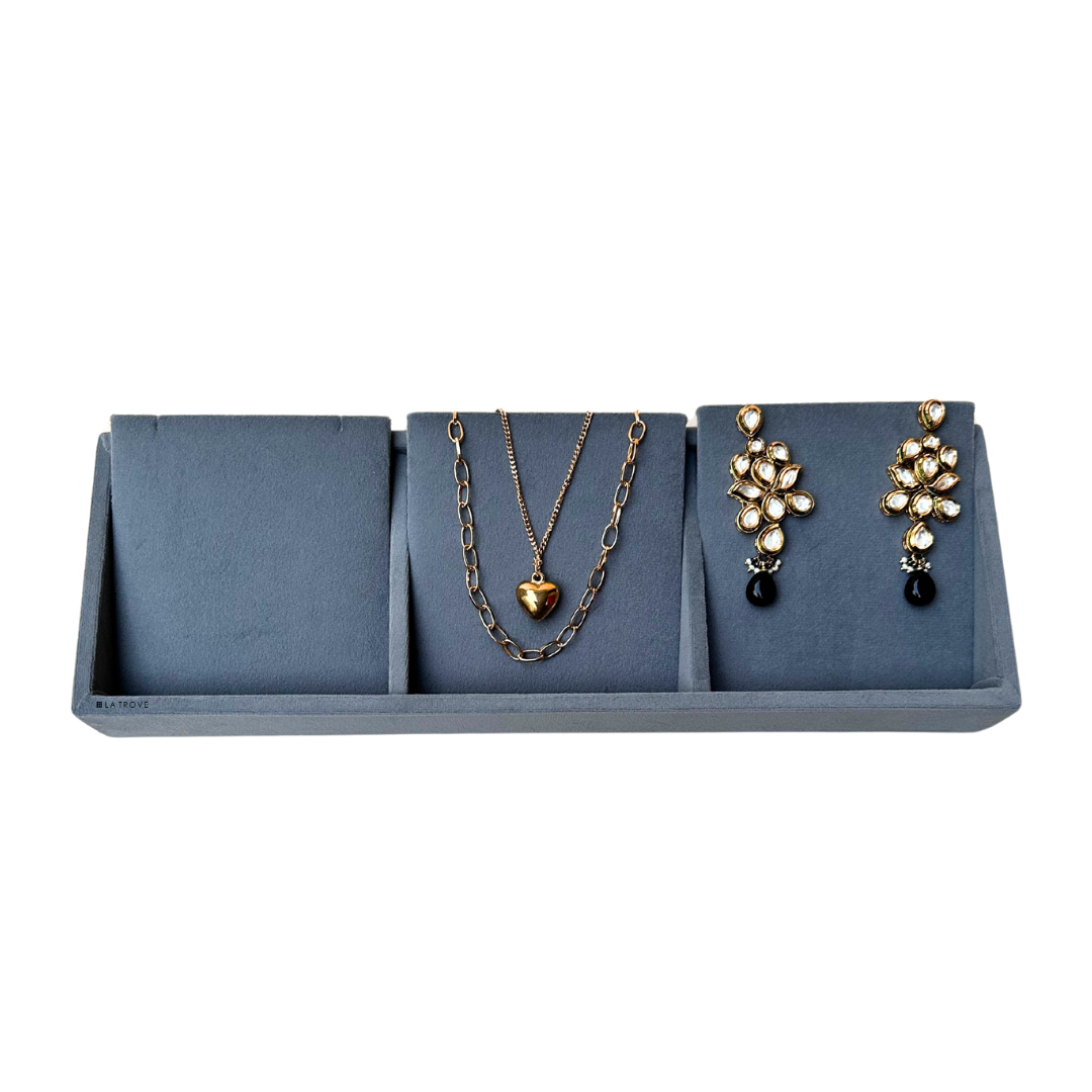 3 Grid Necklace Organiser Tray (Sleek)