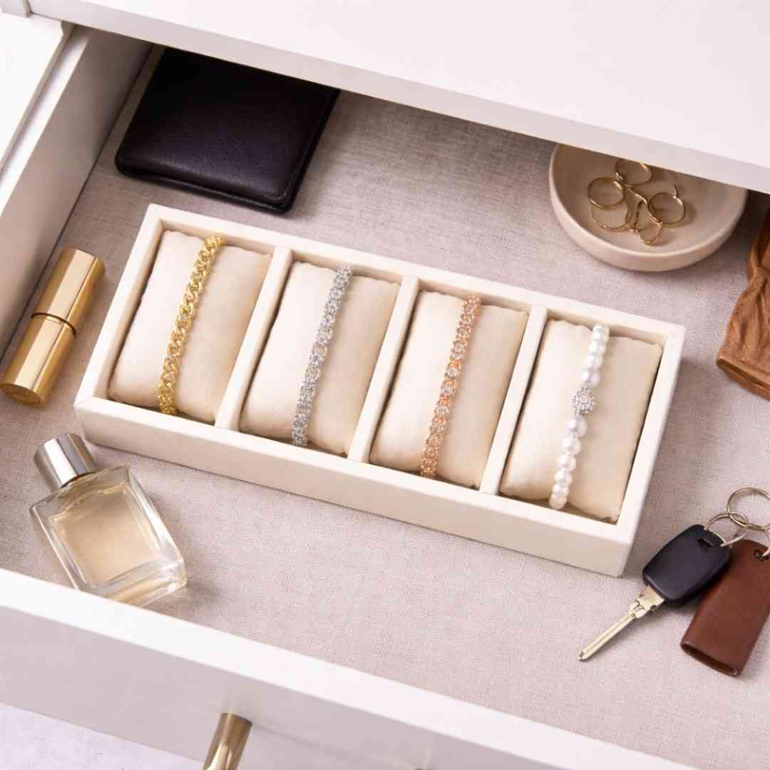 TBT 4 Slot Bracelet Tray – Premium Organiser for Bracelets & Jewellery