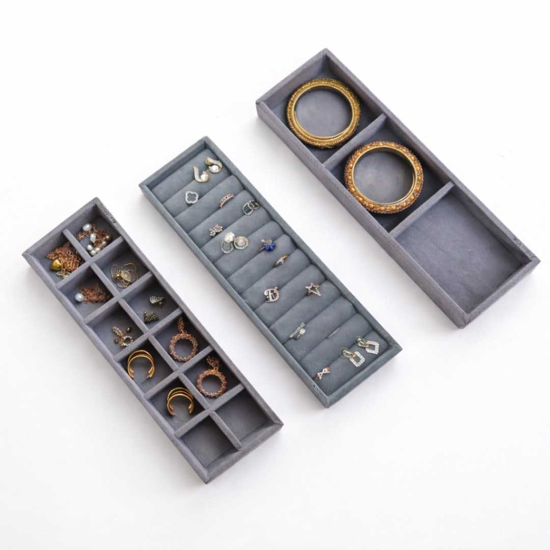 Ring, 12 Grid & 3 Grid Jewellery Organiser – Sleek Storage Solution