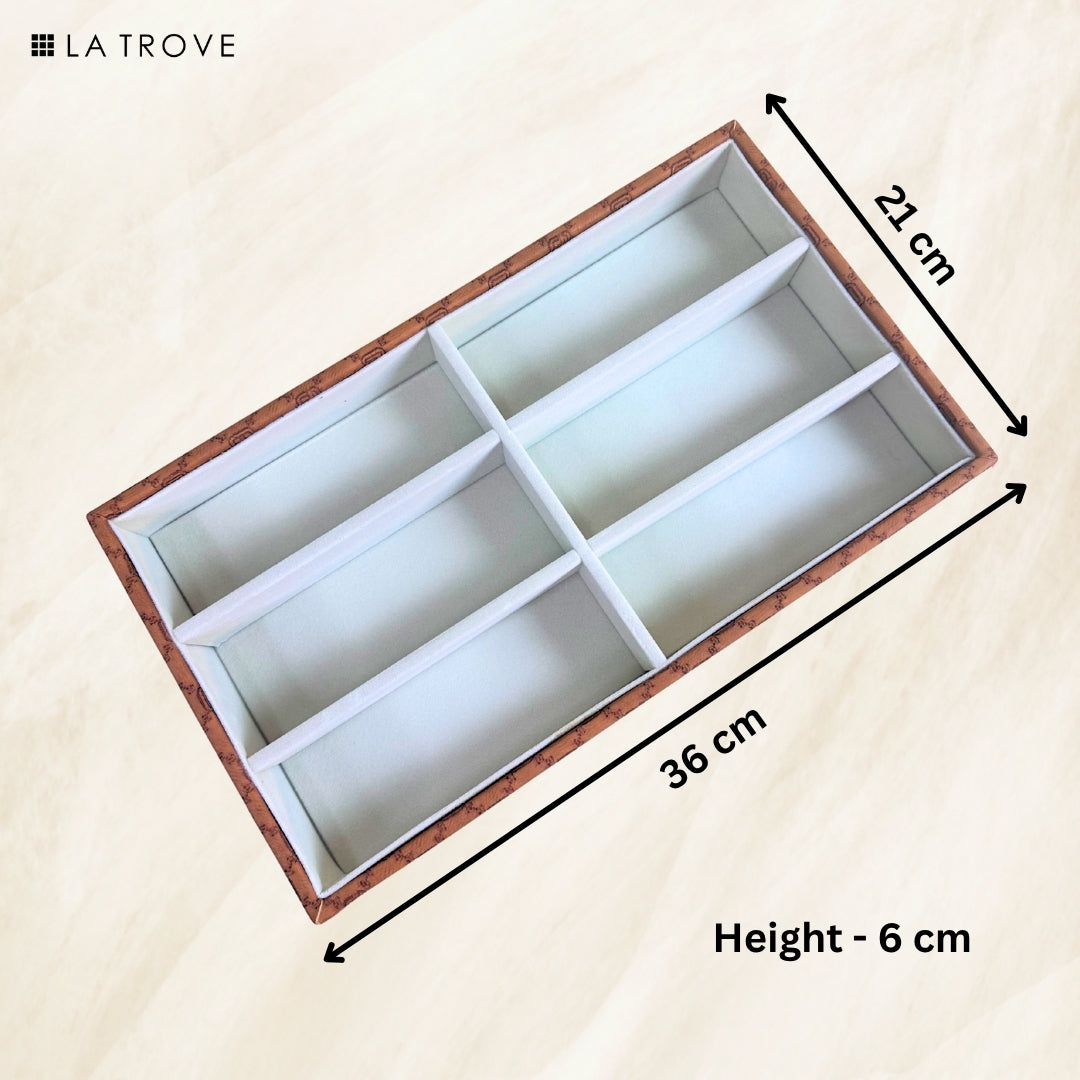 Designer 6 Slot Sunglass Organiser Tray