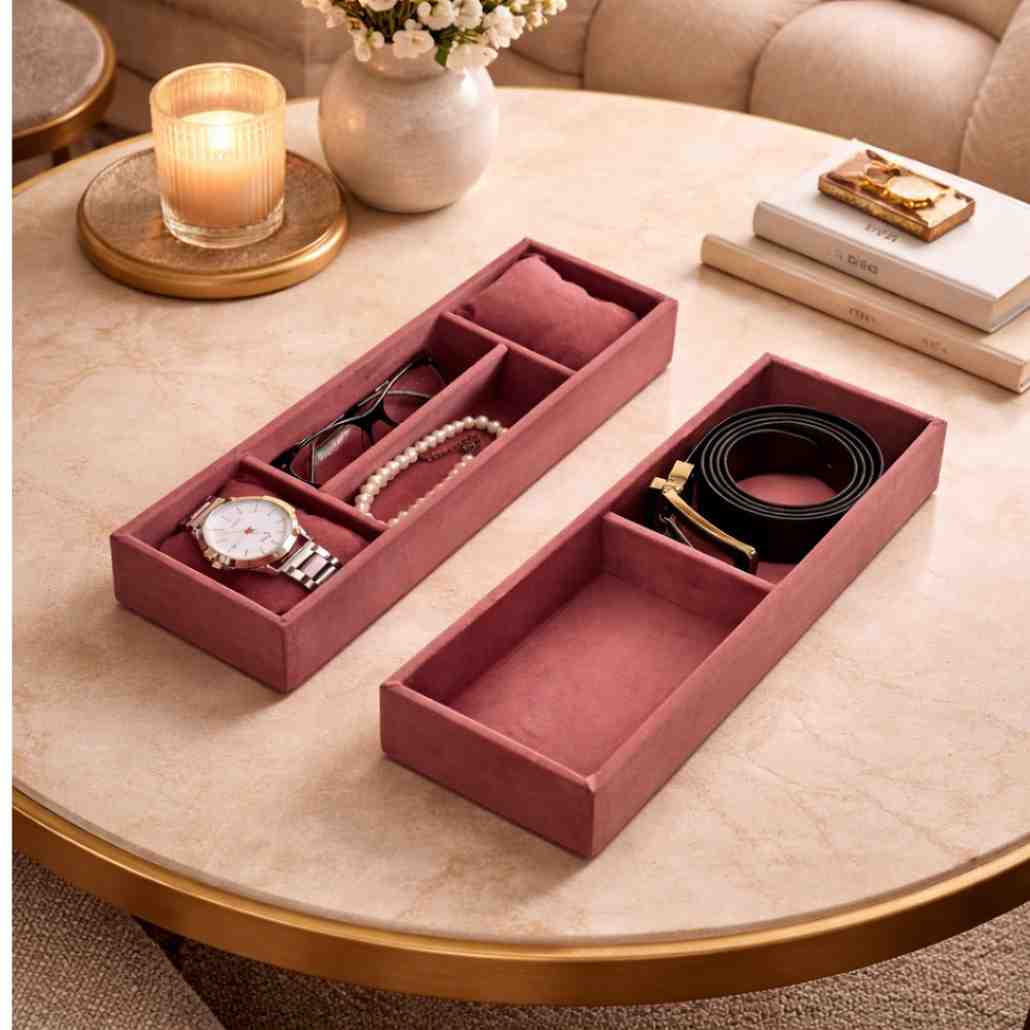 Belt, Sunglass & Watch Drawer Organizer Tray