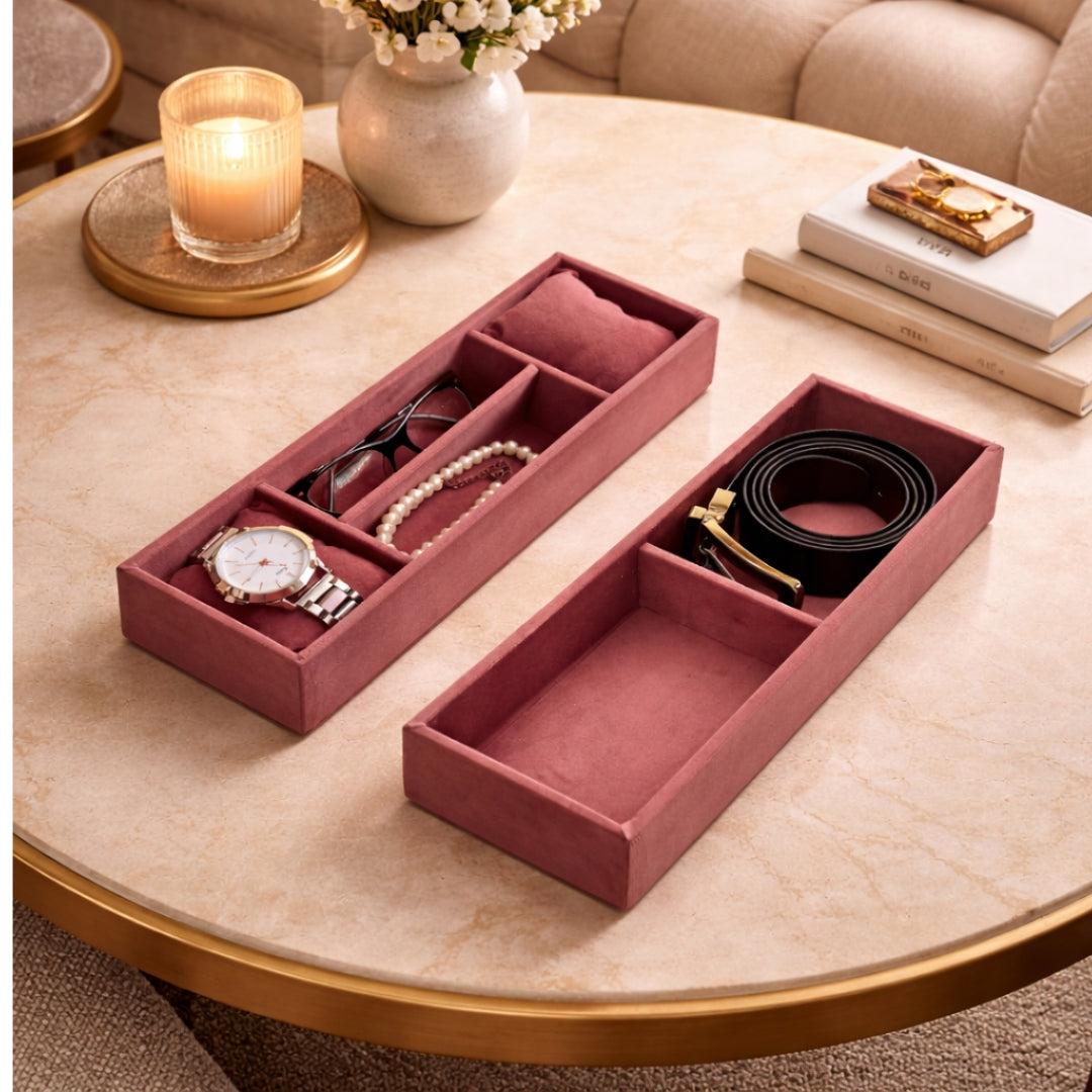 Belt, Sunglass & Watch Drawer Organiser – 2 Belt, 2 Sunglass & 2 Watch Slots