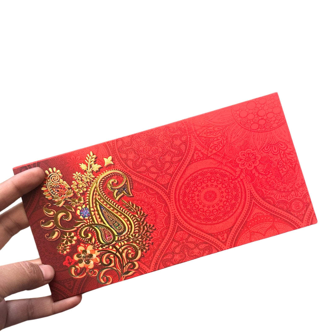 Elegant Gift Envelopes in Royal Red.