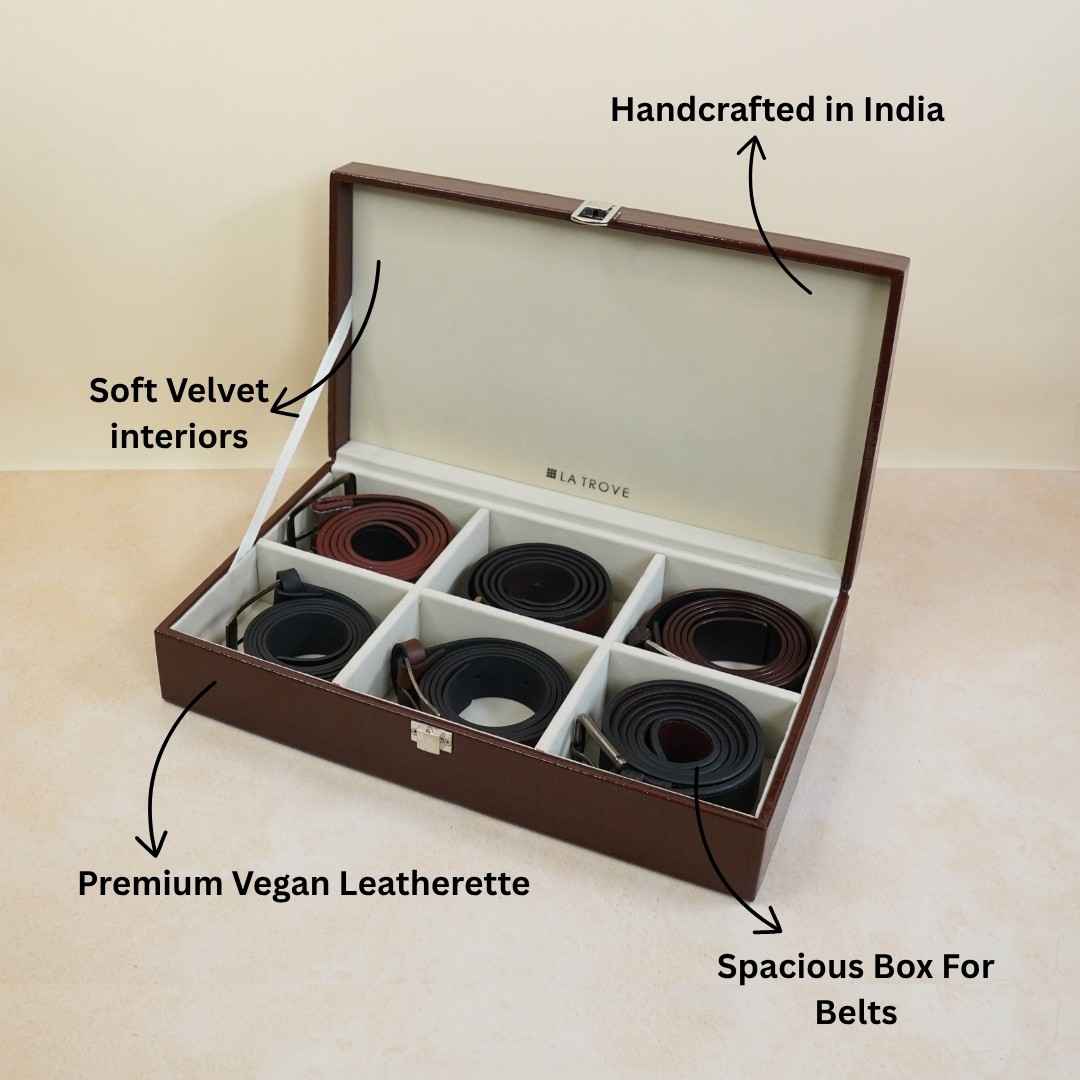 Premium 6 Slot Belt Box