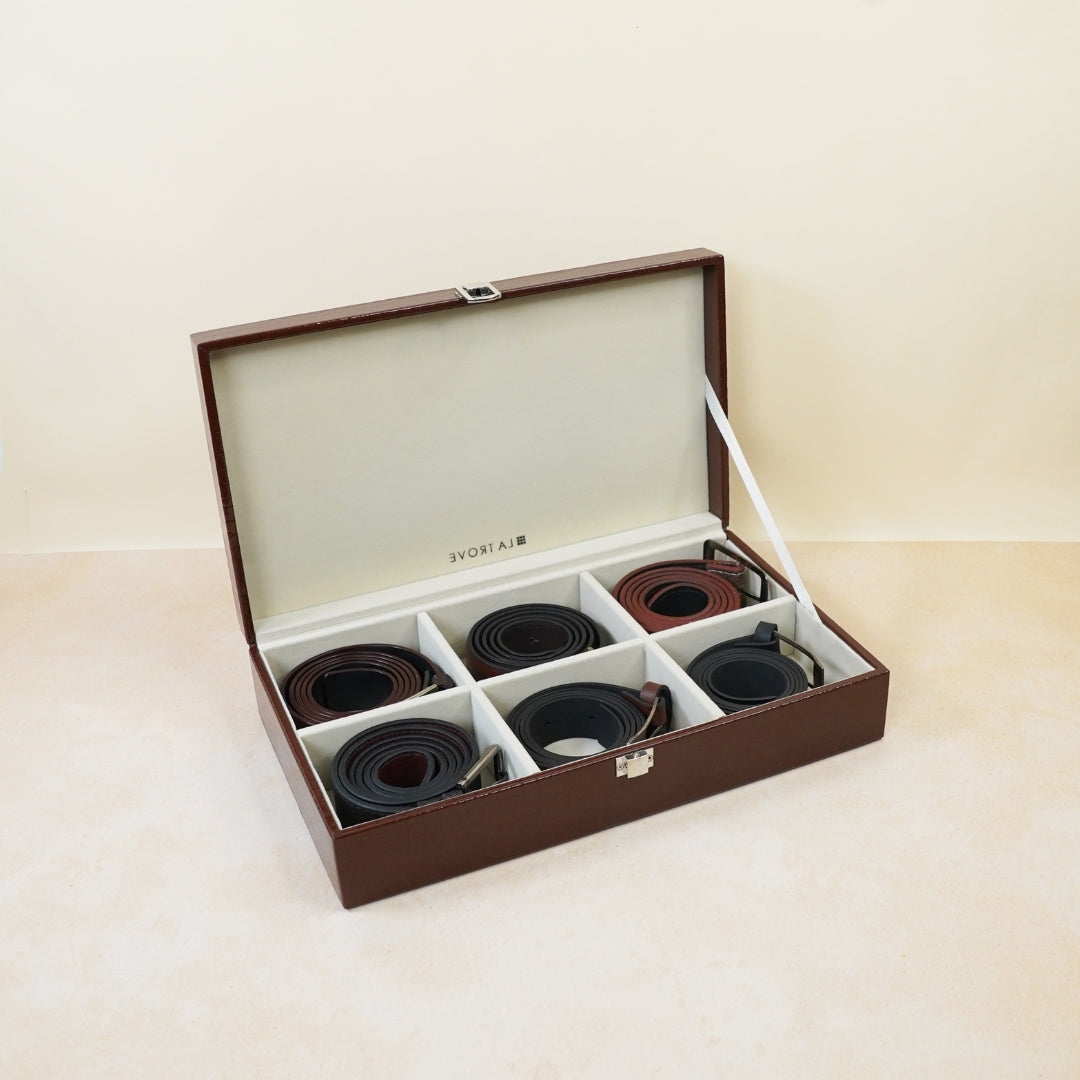 Premium 6 Slot Belt Box
