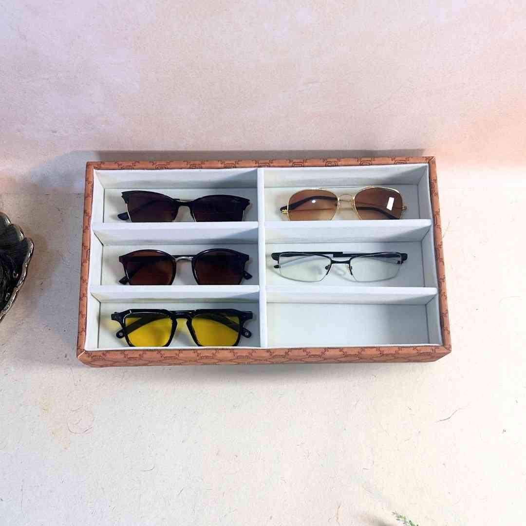 Designer 6 Slot Sunglass Organiser Tray