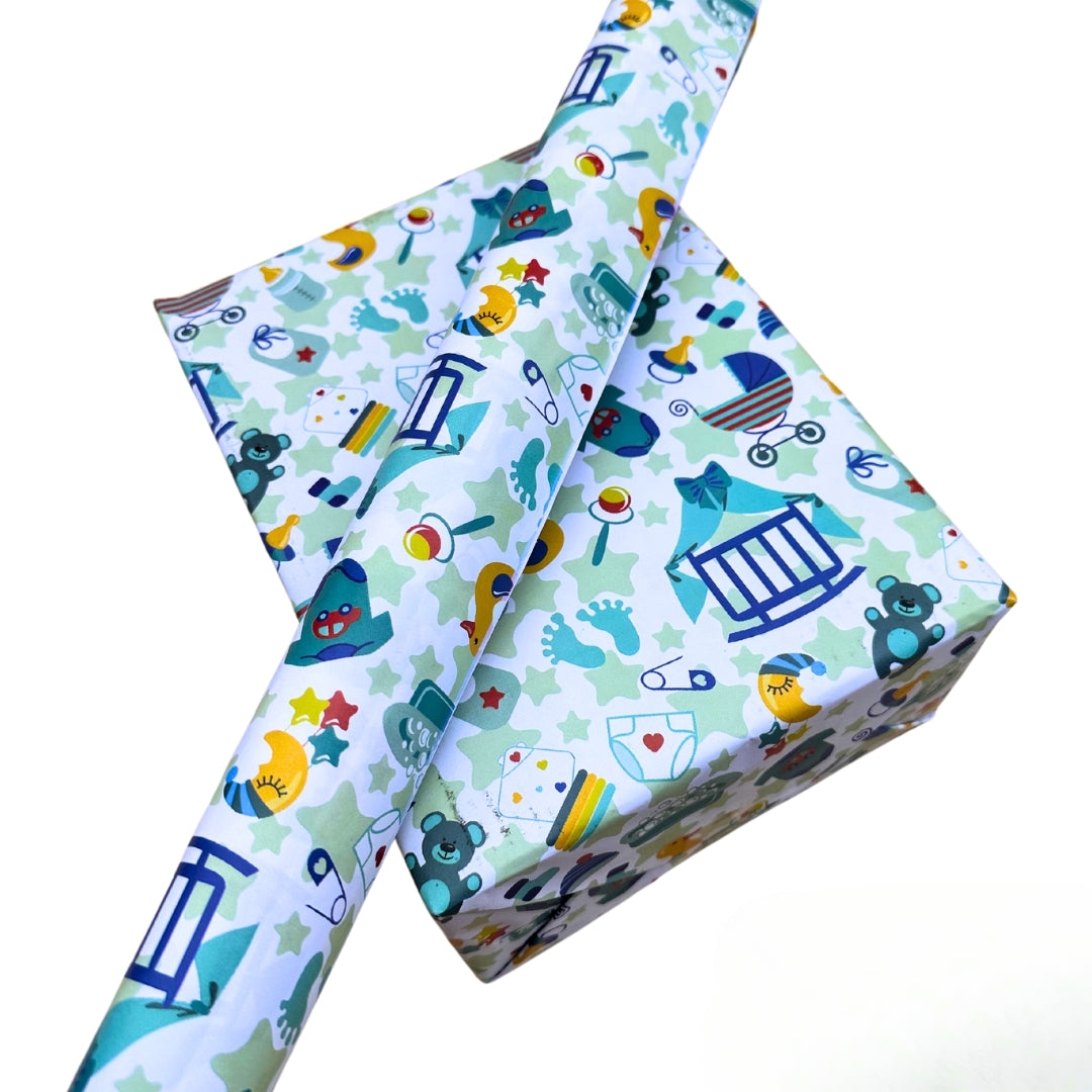 Tear-Resistant Baby Theme Packing Paper for Hampers.