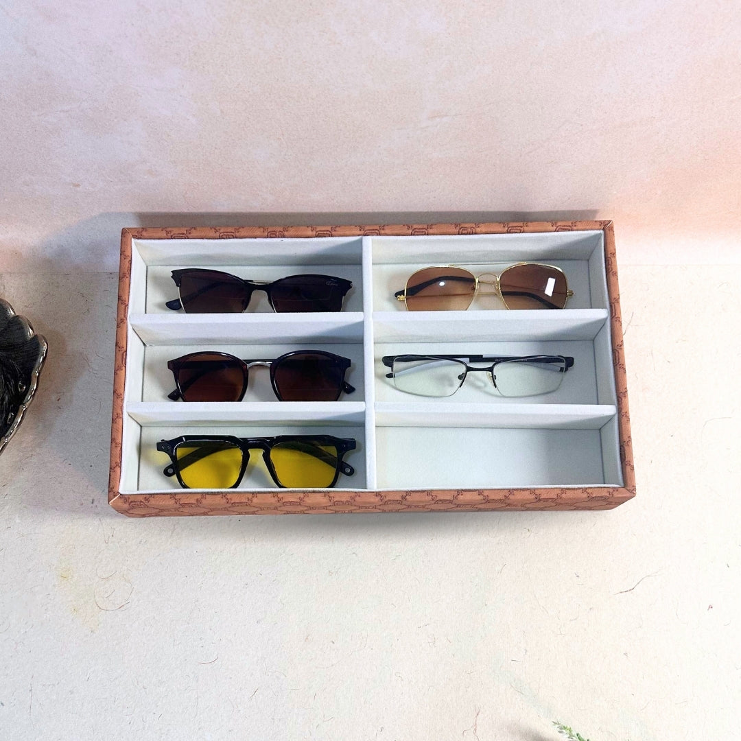 Designer 6 Slot Sunglass Organiser Tray