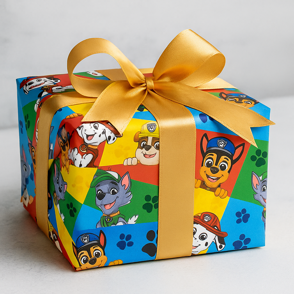 Paw Patrol Cute Kids Packing Paper – Fun & Colorful Gift Wrap for Birthdays, Kids’ Parties, and Special Occasions.