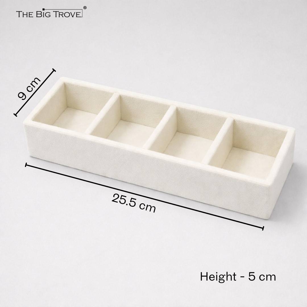 TBT 4 Slot Socks Tray – Premium Drawer Organiser for Wardrobes
