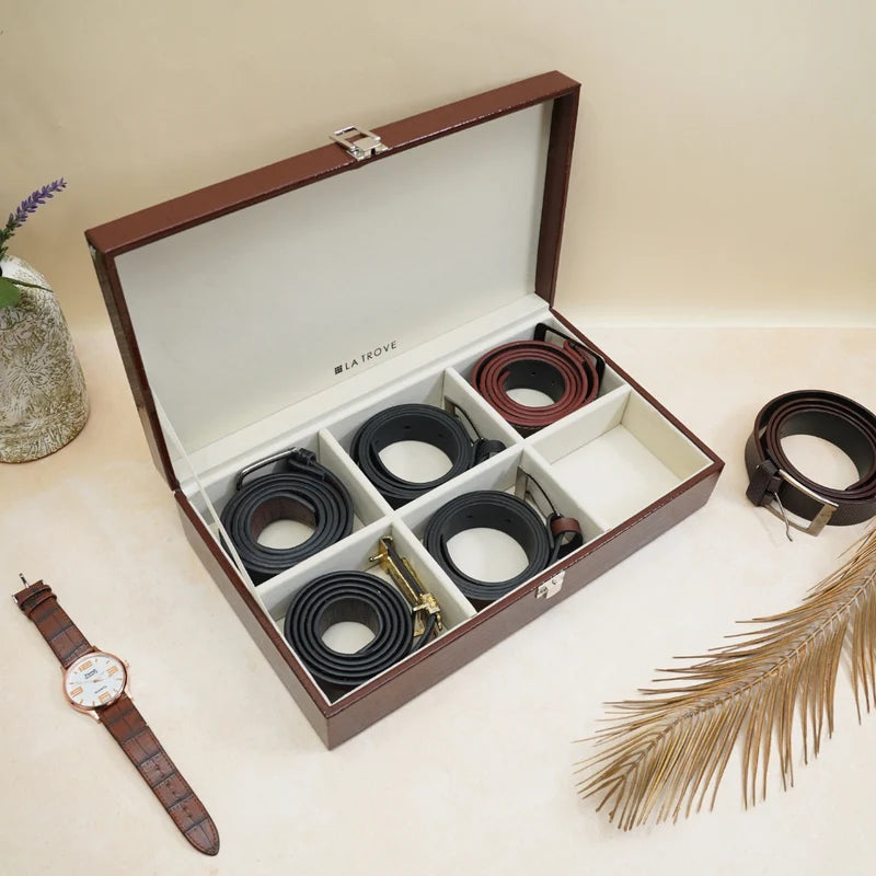 Premium 6 Slot Belt Box