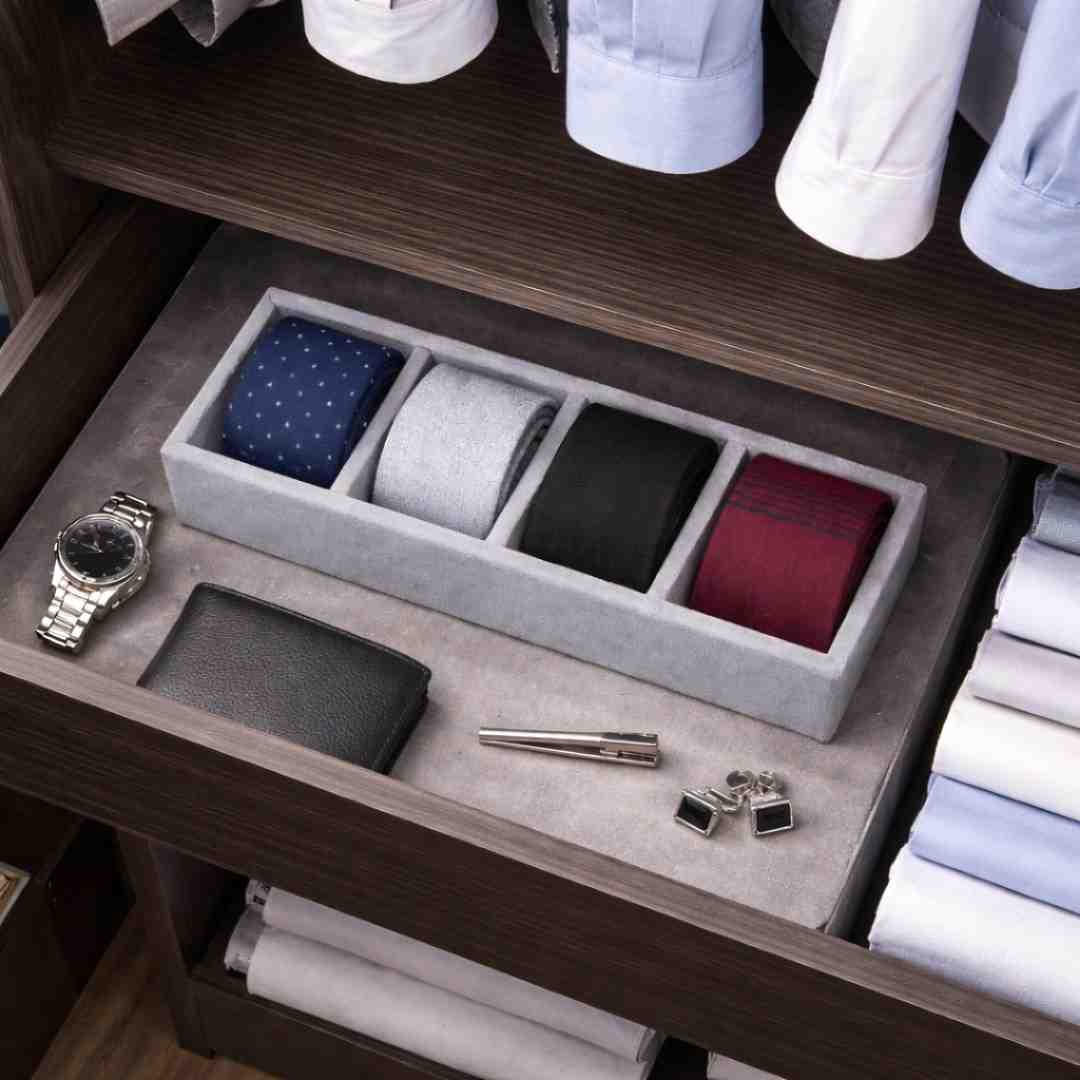TBT 4 Slot Socks Tray – Premium Drawer Organiser for Wardrobes