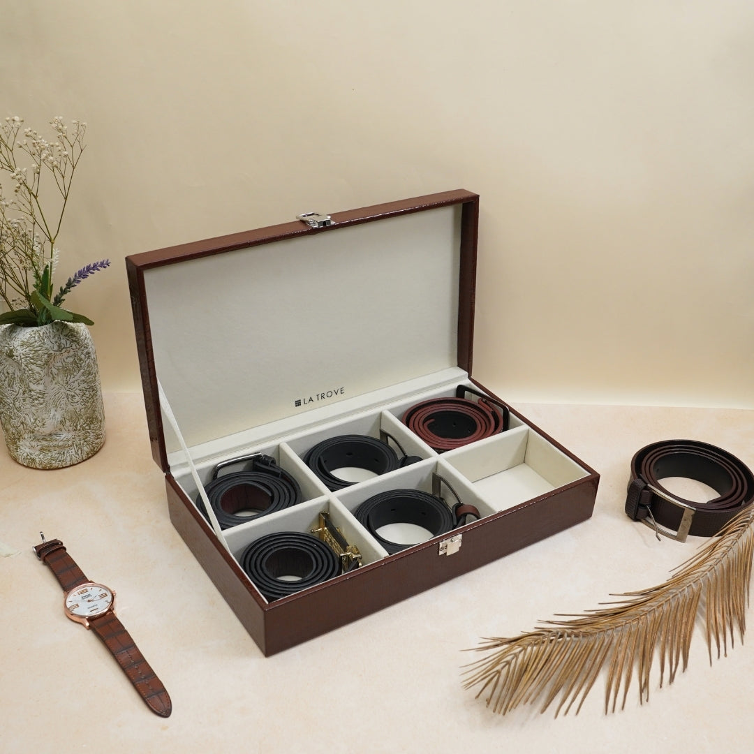 Premium 6 Slot Belt Box
