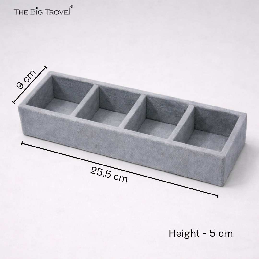 TBT 4 Slot Socks Tray – Premium Drawer Organiser for Wardrobes